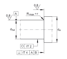 ǽӴ BSB040072-2RS-T, 򣬽Ӵ a = 60㣬ƹഽܷ