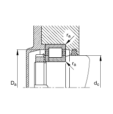 Բ NUP2236-E-M1,  DIN 5412-1 ׼Ҫߴ, λ, ɷ, ּ