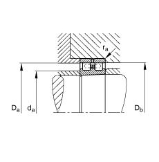 Բ NN3030-AS-K-M-SP,  DIN 5412-4 ׼Ҫߴ, Ƕλ, ˫У׶ף׶ 1:12 ɷ, ּܣСľڲ϶ƹ