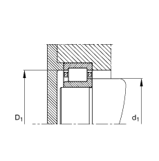 Բ NJ2236-E-M1,  DIN 5412-1 ׼Ҫߴ, 붨λ, ɷ, ּ