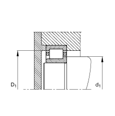 Բ NJ2338-EX-M1,  DIN 5412-1 ׼Ҫߴ, 붨λ, ɷ, ּ