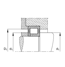 Բ NUP2236-E-M1,  DIN 5412-1 ׼Ҫߴ, λ, ɷ, ּ