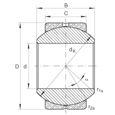 ؽ GE22-PB,  DIN ISO 12 240-1 ׼ߴϵ Kά