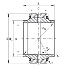 ؽ GE50-HO-2RS,  DIN ISO 12 240-1 ׼, άഽܷ