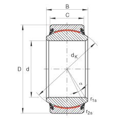 ؽ GE17-UK-2RS,  DIN ISO 12 240-1 ׼, άഽܷ