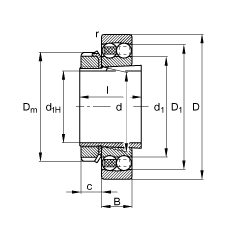 Ե 2315-K-M-C3 + H2315,  DIN 630  DIN 5415 ׼Ҫߴ, ׶׺ͽ