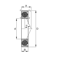  HCB71901-E-T-P4S, ڣɶԻԪװӴ  = 25㣬մƹ