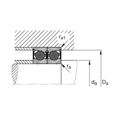  HCB7020-E-2RSD-T-P4S, ڣɶԻԪװӴ  = 25㣬մഽܷ⣬ǽӴƹ