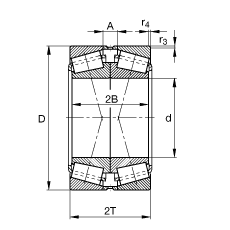 Բ׶ 32224-A-N11CA,  DIN ISO 355 / DIN 720 ׼Ҫߴ磬ɷ룬XͳɶԲãڲ϶