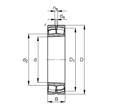 Ĺ 22236-E1-K,  DIN 635-2 ׼Ҫߴ, ׶ף׶ 1:12