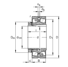 Ĺ 23252-B-K-MB + H2352X,  DIN 635-2 ׼Ҫߴ, ׶׺ͽ